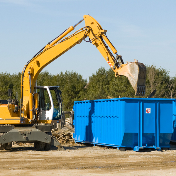 can i choose the location where the residential dumpster will be placed in Milbank SD